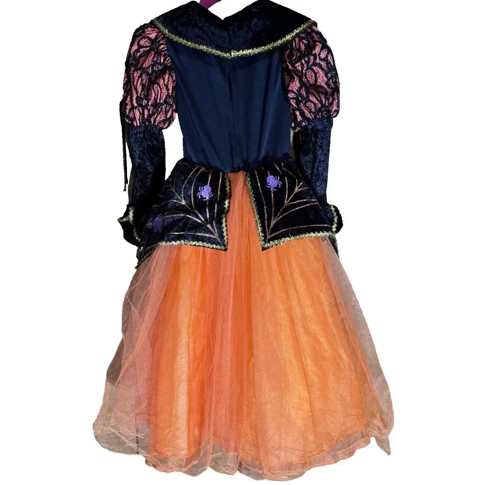 Rubie's Orange Spider Witch Girl's Small (5-6) Halloween Costume Dress Up - Picture 11 of 16